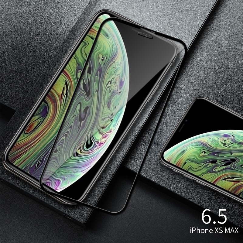 ✨ iPhone 11 Pro Max X Xs Max Xr 7 8 6 6s Plus 5 5sTempered Glass Full Cover Screen Protector Flim 9D Kính Cường Lực Bảo Vệ Màn Hình Toàn Diện