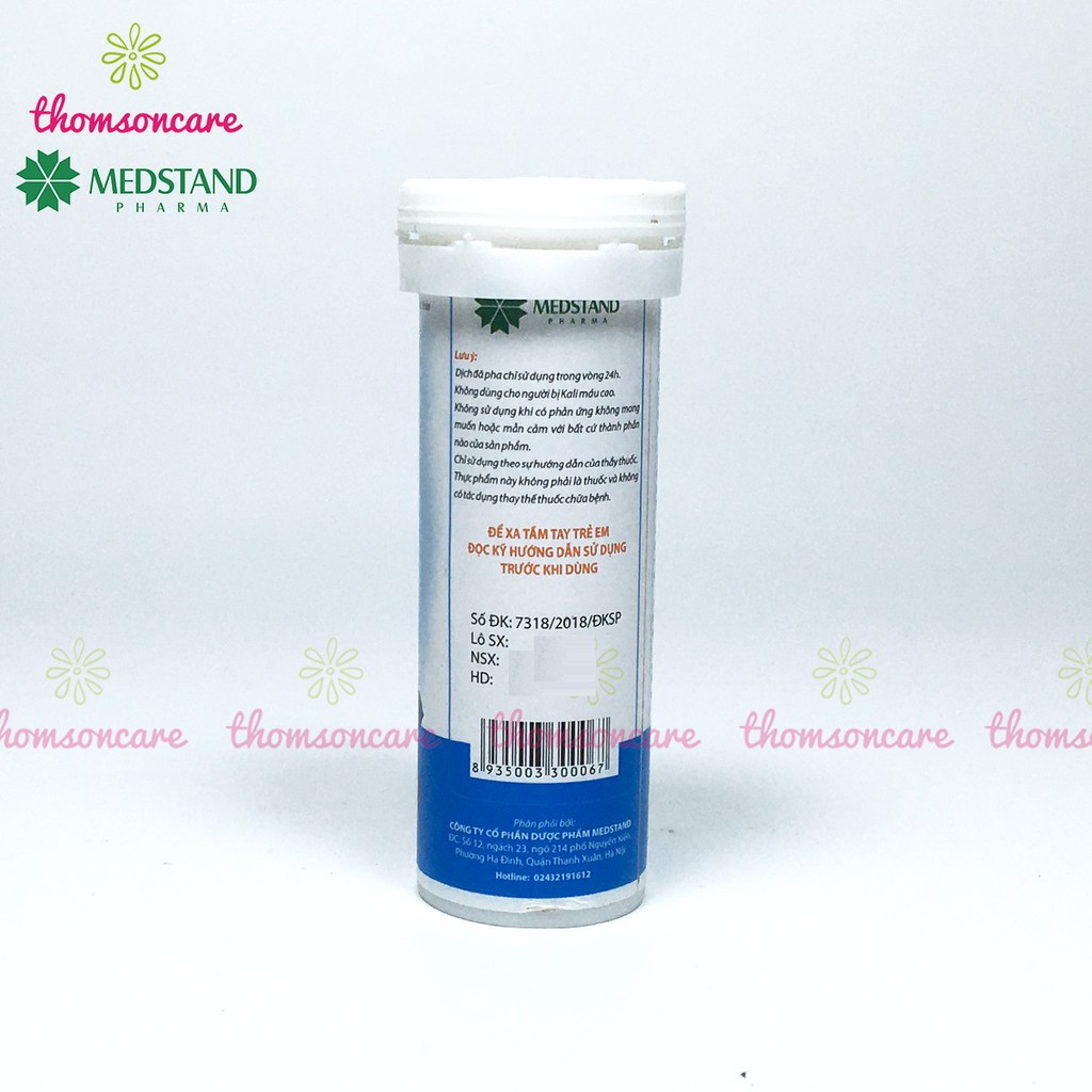 Viên sủi bù nước và chất điện giải Oresol Medstand - dùng sau khi chơi thể thao, bị sốt, mất nước - Tuýp 10 viên | BigBuy360 - bigbuy360.vn