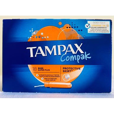 Hàng từ Anh  Băng Vệ Sinh Tampon Tampax Compak - Dạng Que - Nhỏ Gọn - Thấm hút cực tốt tích hợp đi bơi - du lịch