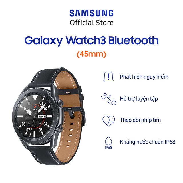 [Mã ELMALL1TR giảm 5% đơn 3TR] Đồng Hồ Samsung Galaxy Watch3 Bluetooth (45mm)