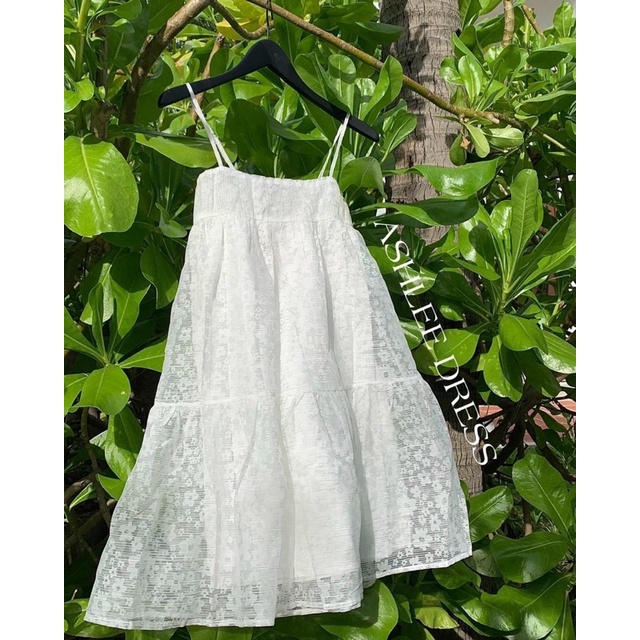 Đầm 2 dây Baby doll đuôi cá ren hoa thêu 2 lớp xinh xắn [kèm hình thật]