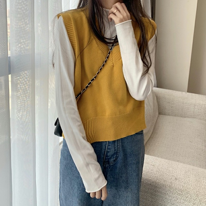 Áo Sweater không tay dáng rộng thời trang mùa xuân dành cho nữ | BigBuy360 - bigbuy360.vn