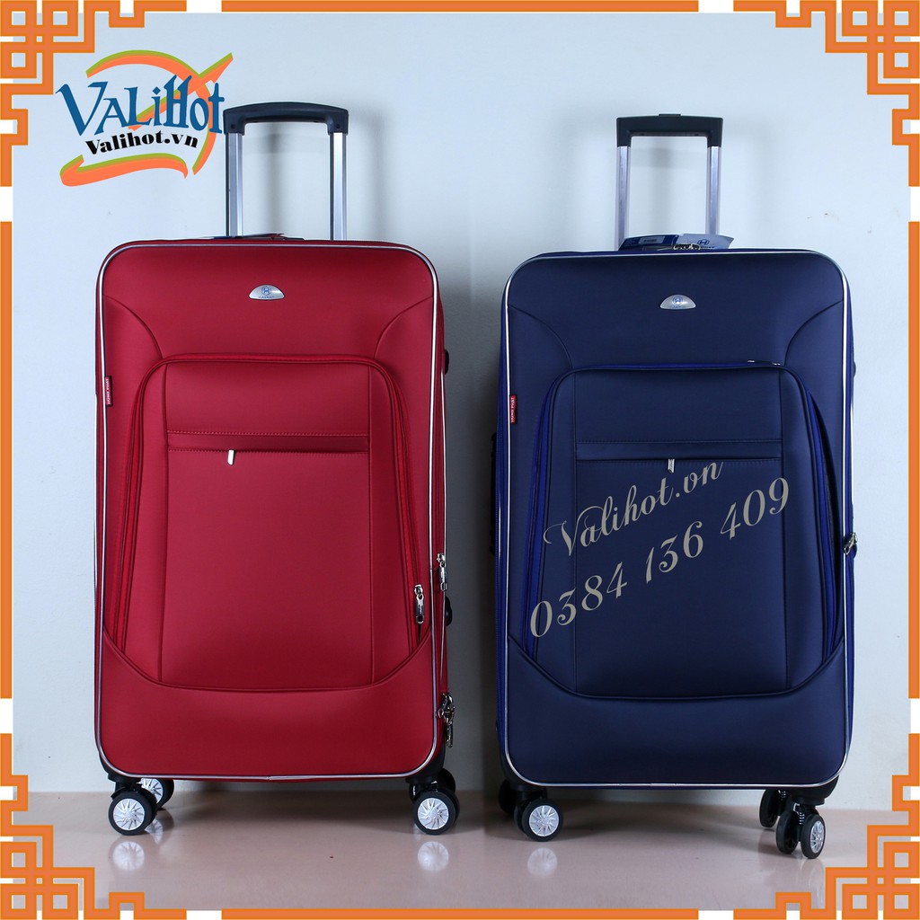 Vali kéo vải dù chính hãng. Vali vải dù Hùng Phát. Size 20, 24, 28 *** 4 bánh xoay 360 độ, vải dù ca