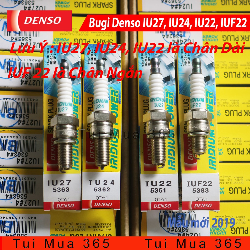 Bugi Denso IRIDIUM POWER IU27, IU24, IU22, IUF22 Chân Ngắn