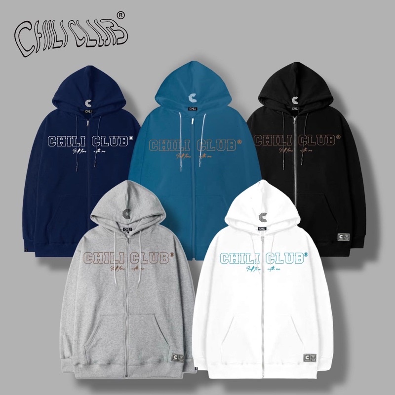 Áo Hoodie Zip Big logo CHILICLUB