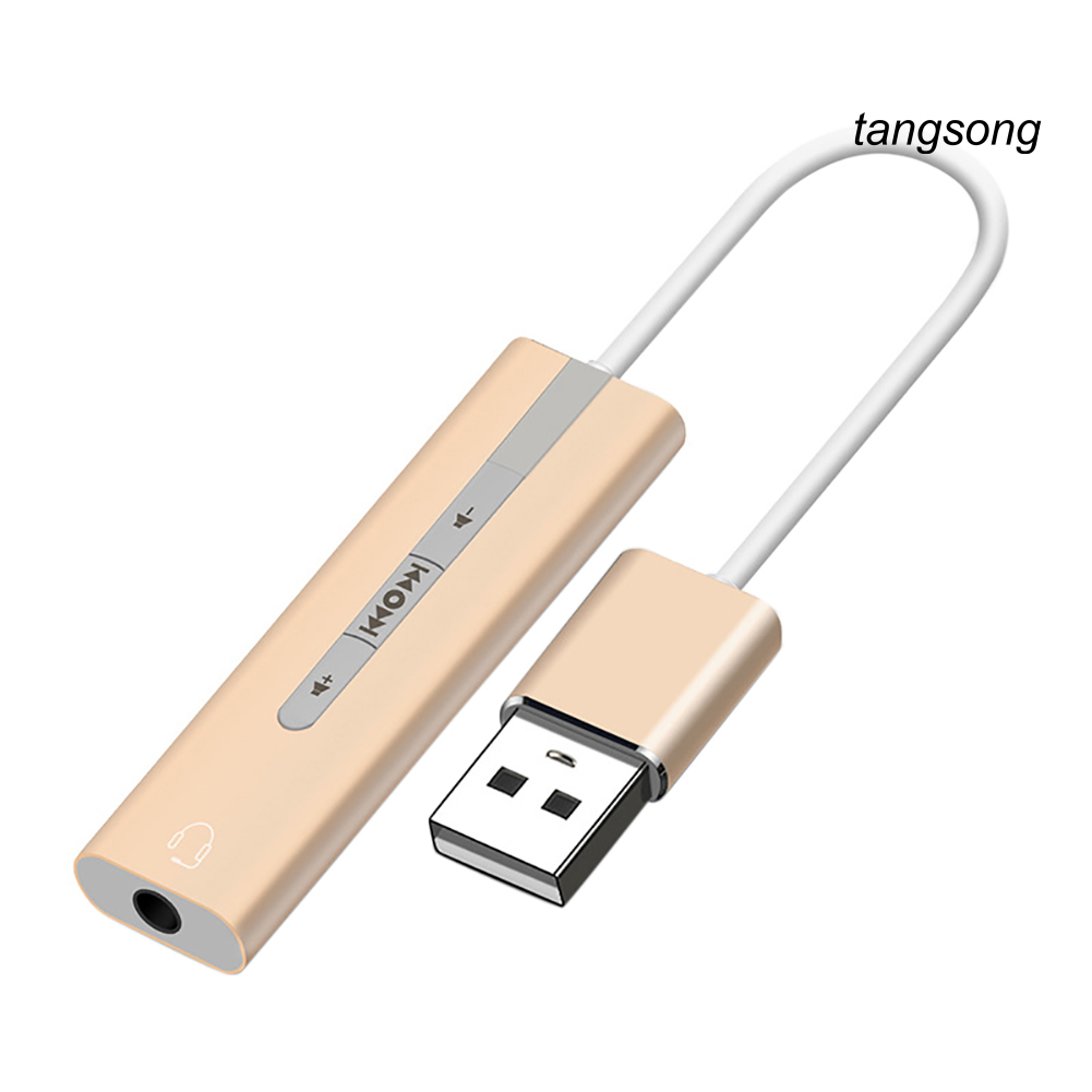 Card Âm Thanh Chuyển Đổi Cổng Usb Sang 3.5mm 7.1 Ts-2 Trong 1