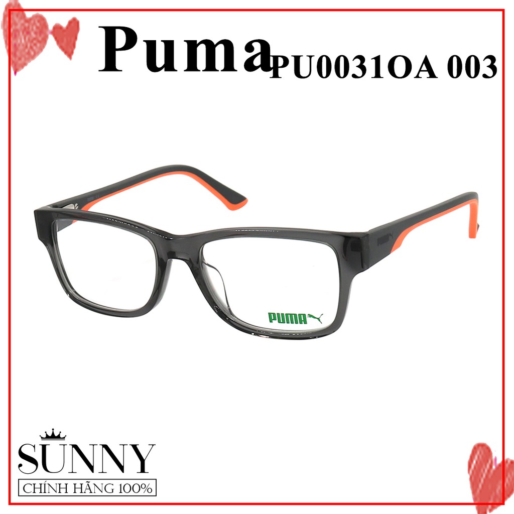 Gọng kính nam nữ chính hãng Puma PU0031OA màu sắc thời trang, thiết kế dễ đeo bảo vệ mắt