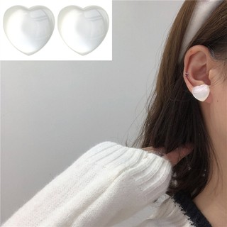 Bông Tai Opal Hình Trái Tim Màu Sắc Đơn Giản