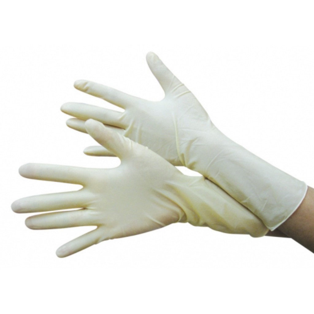 Găng tay cao su Latex 12inch không bột. dùng cho phòng sạch