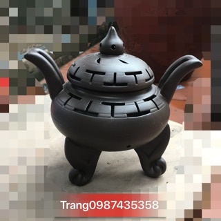 Lư gốm đốt trầm hương size to