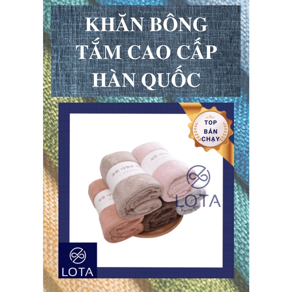KHĂN TẮM HÀN QUỐC CAO CẤP CỠ LỚN 70x140 CM, khăn bông lớn quất nguyên người, khăn tắm nam nữ, siêu thấm hút, sợi vải mềm