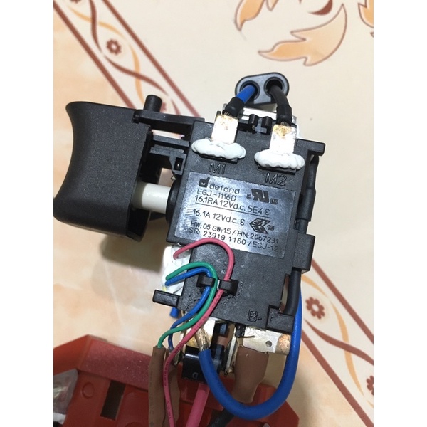 Cụm Cò, Công tắc khởi động HILTI 12v có chổi than