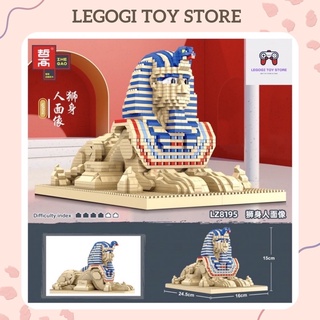 Đồ chơi xếp hình Tượng Nhân sư Sphinx 2732 mảnh ghép mô hình nanoblock lắp ghép thông minh