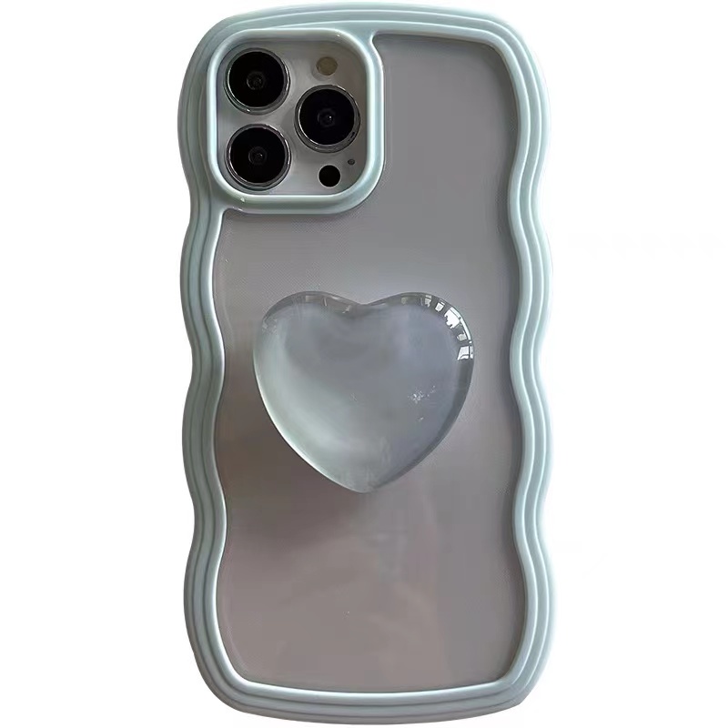 Ốp Điện Thoại Silicone Mềm Trong Suốt Họa Tiết Trái Tim Cho iPhone 14 13 Pro Max 12 11 Pro XS Max X XR