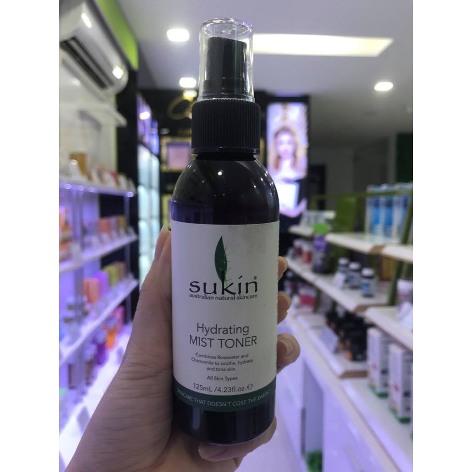 Nước hoa hồng Sukin Hydrating Mist Toner 125ml