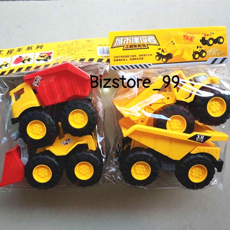 Oto Cần cẩu và xe ben combo 2 cái