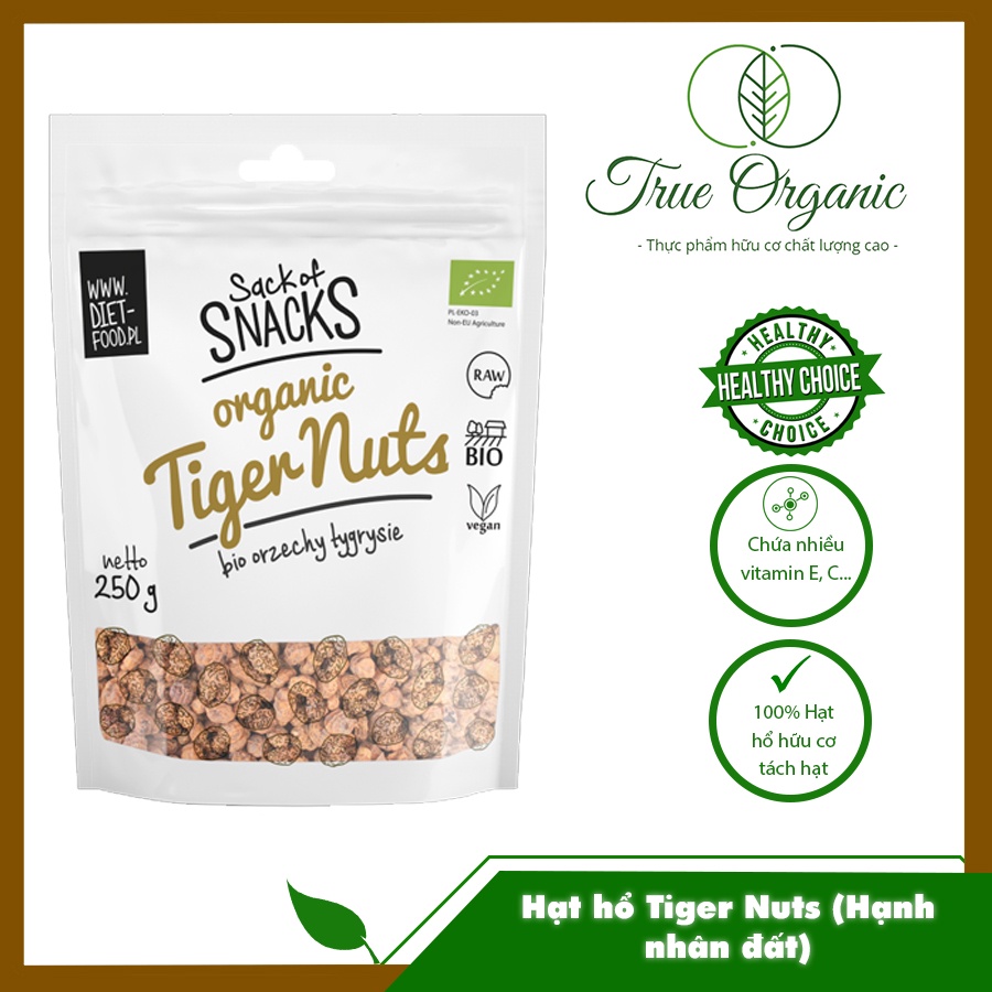 Hạt hổ Tiger Nuts (Hạnh nhân đất) hữu cơ Diet Food Organic Tiger Nuts