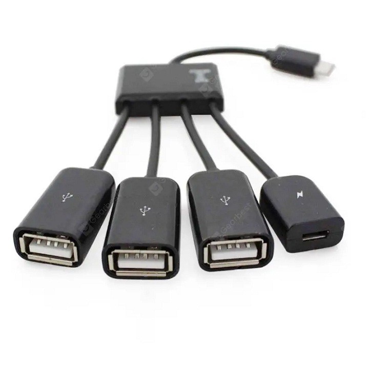 Cáp OTG USB HUB Type C 4 Cổng - Cáp OTG USB HUB Type C