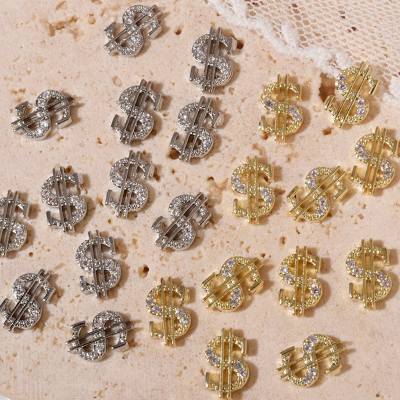 Miếng Dán Trang Trí Móng Tay Nghệ Thuật Hình Tờ Tiền Đô La 3D