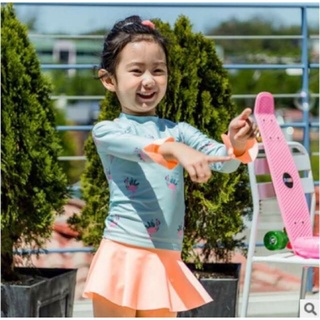 Bộ bơi bé gái hình hồng hạc, set đồ bơi bé gái