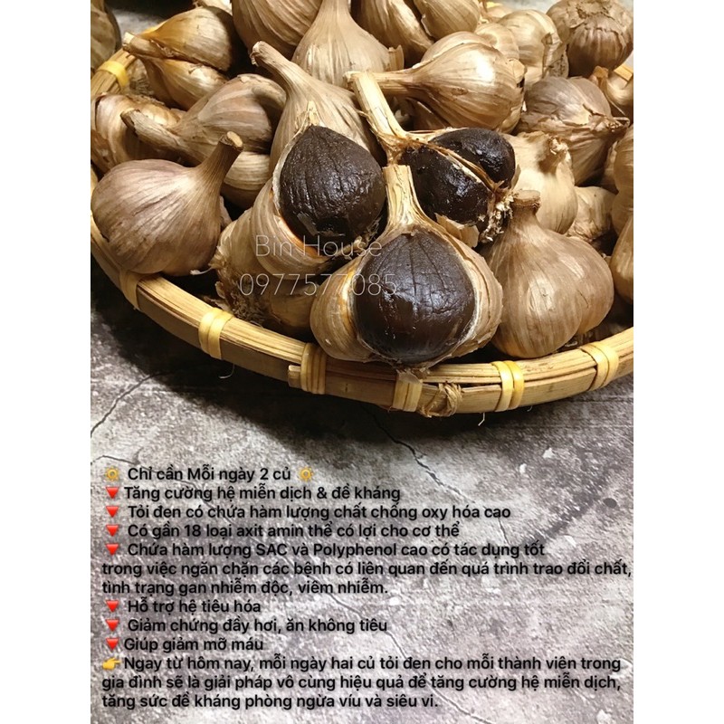 [400gr TỎI ĐEN NHÀ LÀM] LÊN MEN TỰ NHIÊN