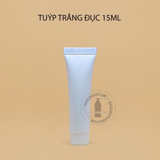 TUÝP NHỰA RỖNG TRẮNG 15ML NHÁM