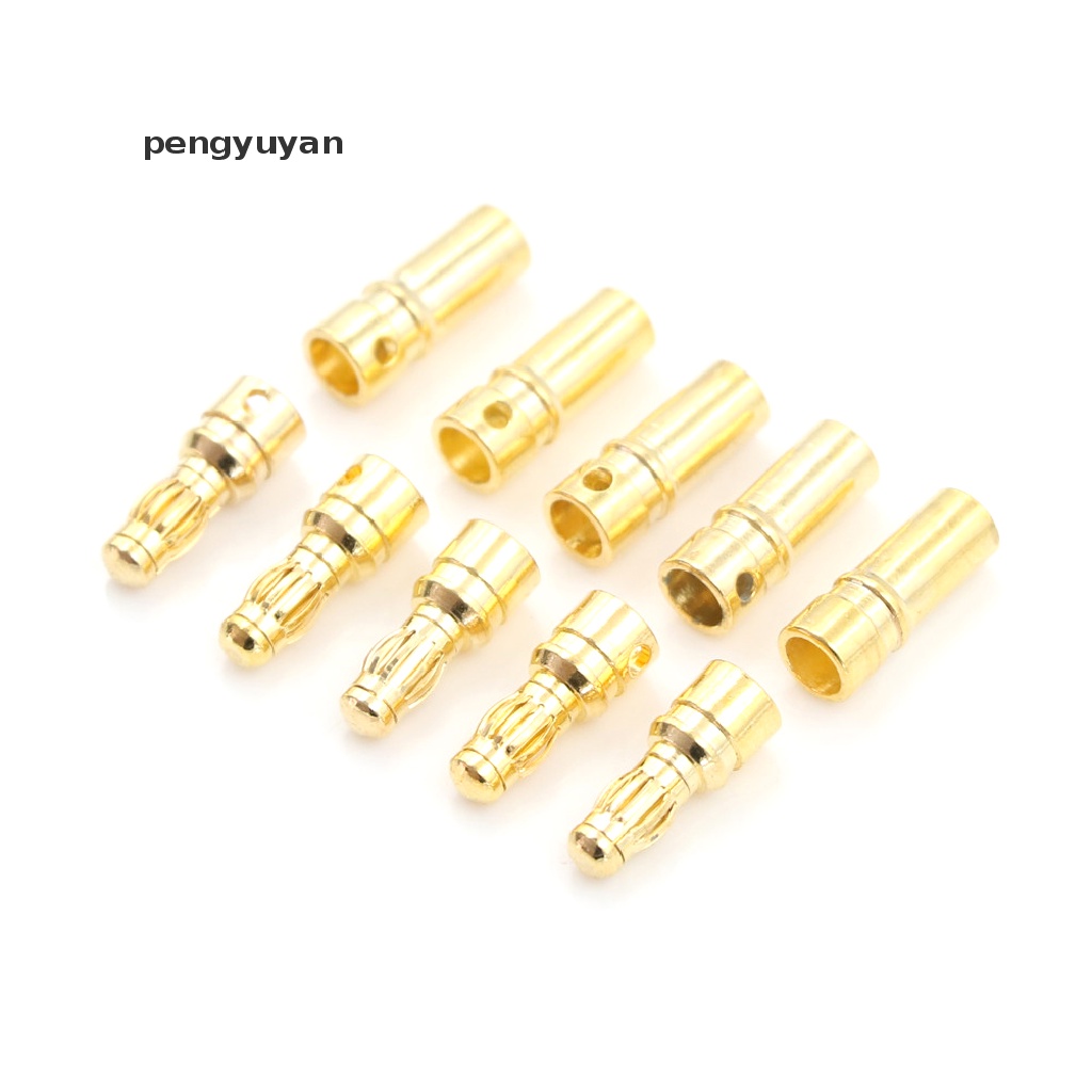 Bộ 5 Đầu Nối Chuối 3.5mm Mạ Vàng Dày 3.5mm Chất Lượng Cao