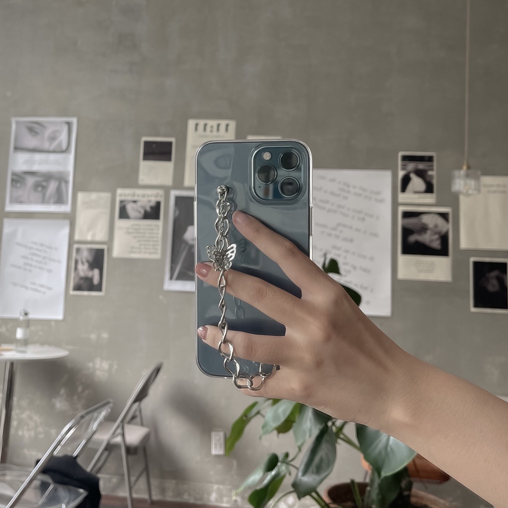 C1560 Ốp lưng silicon trong BUTTERFLY chain ver.2