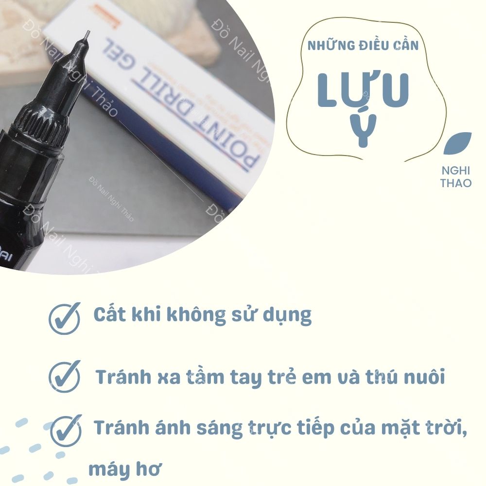 Bút gel đính đá nail 2 đầu