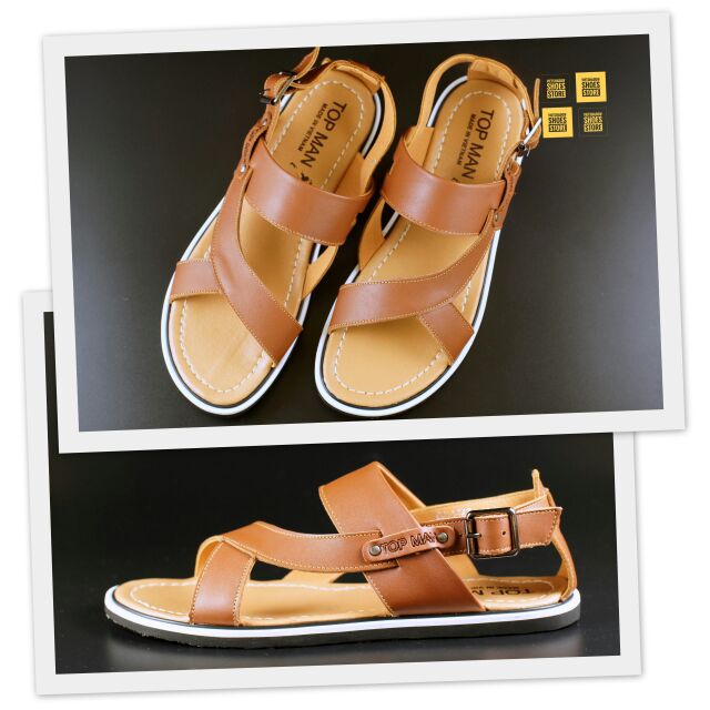 Sandals da Topman màu nâu sẫm - Mã