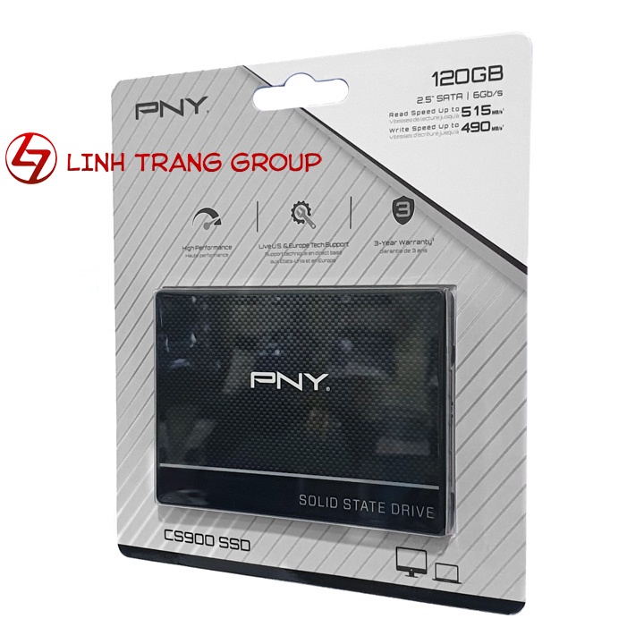 Ổ cứng SSD 2.5 inch SATA PNY CS900 120GB - bảo hành 3 năm - SD122 thumbnail