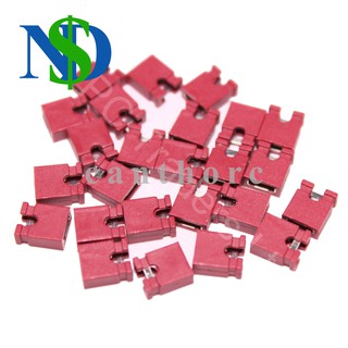 Combo 5 cái Cavalier Jump chốt jumper 2.54 mm kết nối bus điện tử - màu đỏ