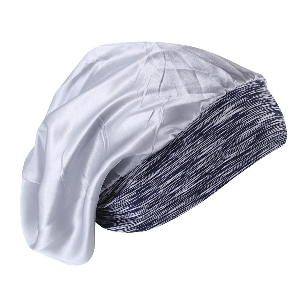 Maxg Mũ Trùm Đầu Kiêm Khăn Choàng Cổ Vải Satin Điều Chỉnh Được Tạo Kiểu Tóc Chemo Thông Dụng