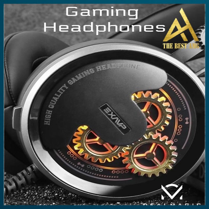 Tai Nghe Gaming Đèn LED Có Dây Headphone Chụp Tai Có Mic EXAVP EX610 - Tay Nghe Nhạc Máy Vi Tính PC Laptop Game Thủ