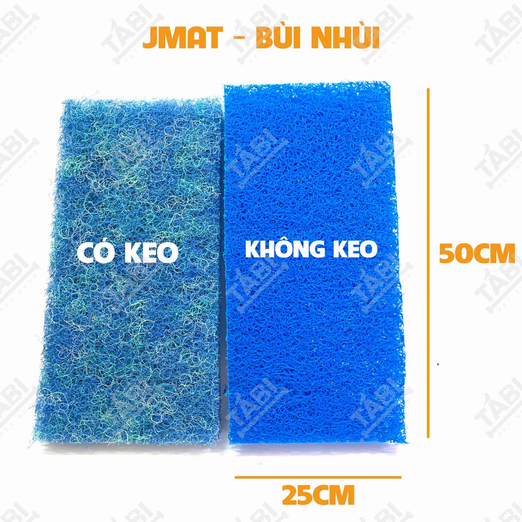 Tấm JMAT CÓ KEO 25x50CM - Vật Liệu Lọc Tấm Bùi Nhùi Lọc Nước Hồ Cá Rồng, Koi,… [JMAT KEO]
