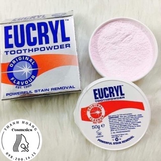 Bột đánh trắng răng Eucryl Toothpowder 50g