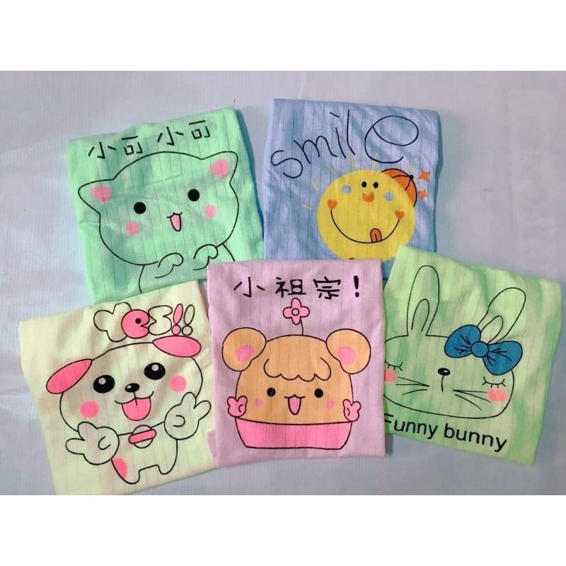 BỘ BA LỖ COTTON GIẤY MÀU CHO BÉ TRAI, BÉ GÁI
