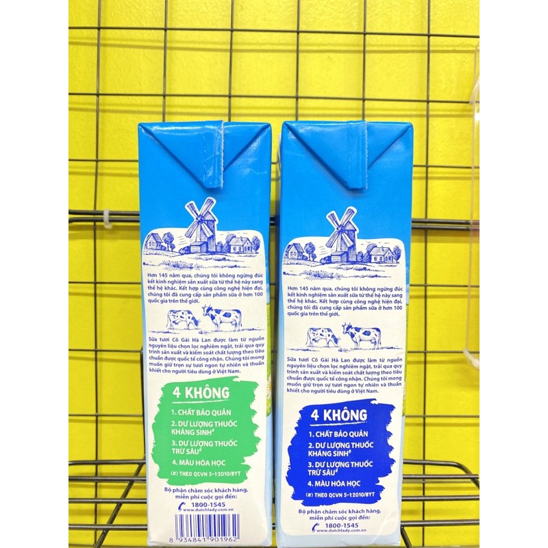 Sữa tươi tiệt trùng Dutch Lady hộp 1 lít