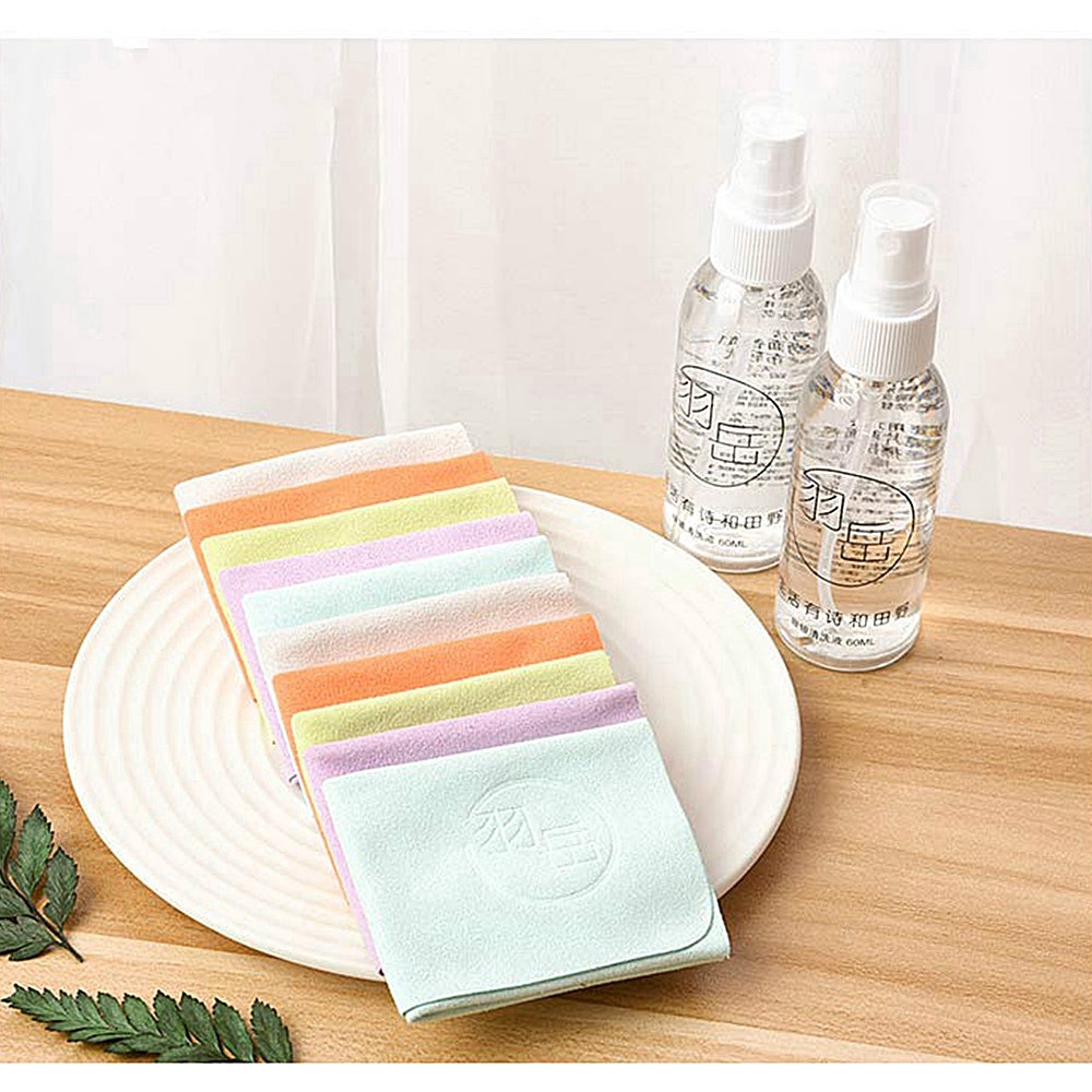 Khăn lau mắt kính/ống kính camera bằng chất liệu microfiber cỡ 150x175mm tiện dụng