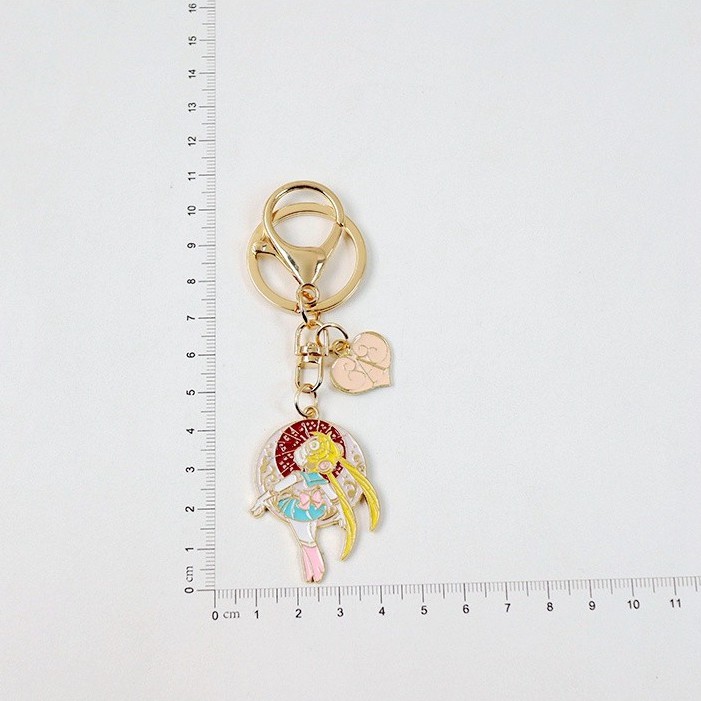 Bộ phụ kiện dây chuyền/ móc khóa nhân vật thủy thủ mặt trăng Sailor moon - PK023