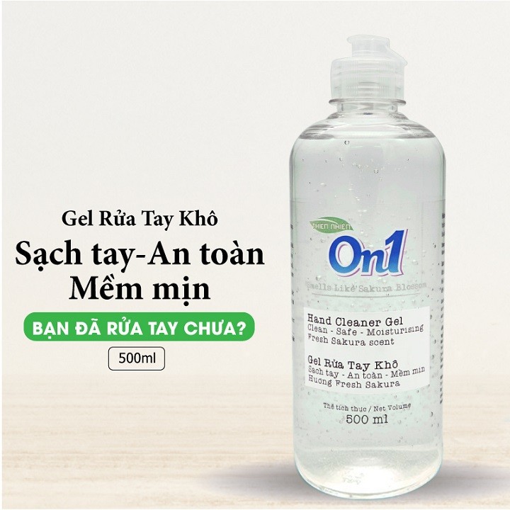 Gel rửa tay khô sạch khuẩn On1 500ml hương Fresh Sakura-Hàng mới | BigBuy360 - bigbuy360.vn