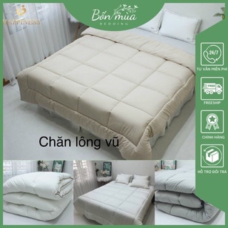 Ruột Chăn Đông Happiness ruột bông/ lông vũ nhân tạo siêu mềm mịn, nhẹ, ấm - kích thước 2mx2m2