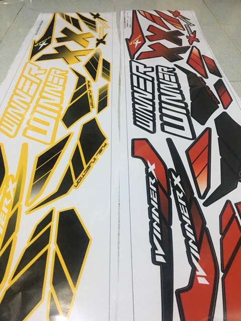 Tem rời Winner X Vàng Đen + Đỏ đen -1