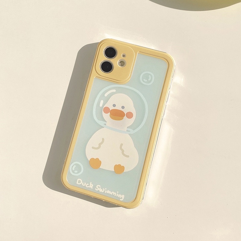 (SIÊU RẺ) Ốp iphone vịt duck swimming 6/6plus/6s/6splus/7/7plus/8/8plus/x/xr/xs/11/12/13/pro/max/plus/promax