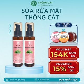 Sữa rửa mặt thảo mộc THÔNG CÁT sạch mụn, hết dầu, da mềm mịn trắng sáng
