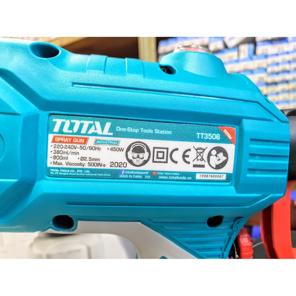 Máy Phun Sơn dùng Điện 450w Total Tt3506 hoặc Ingco SPG3508 (súng phun sơn dùng điện)