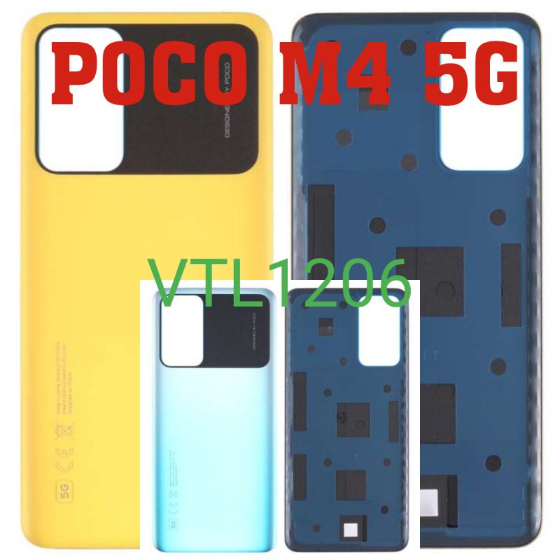 Nắp lưng Xiaomi Poco M4 Pro 5G Zin hãng vàng