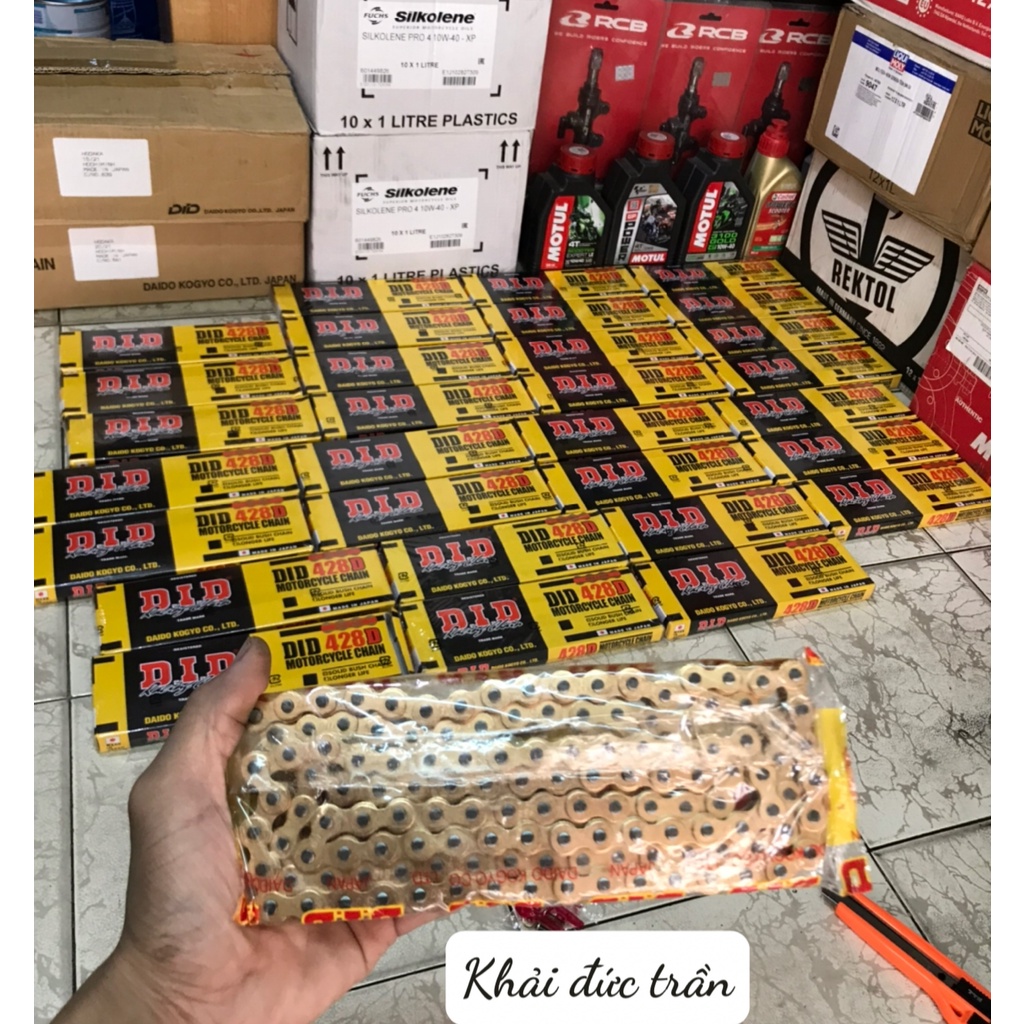 Sên DID 428 9ly 10ly tem xanh chính hãng 124 mắt 130 mắt 132 mắt- SDID