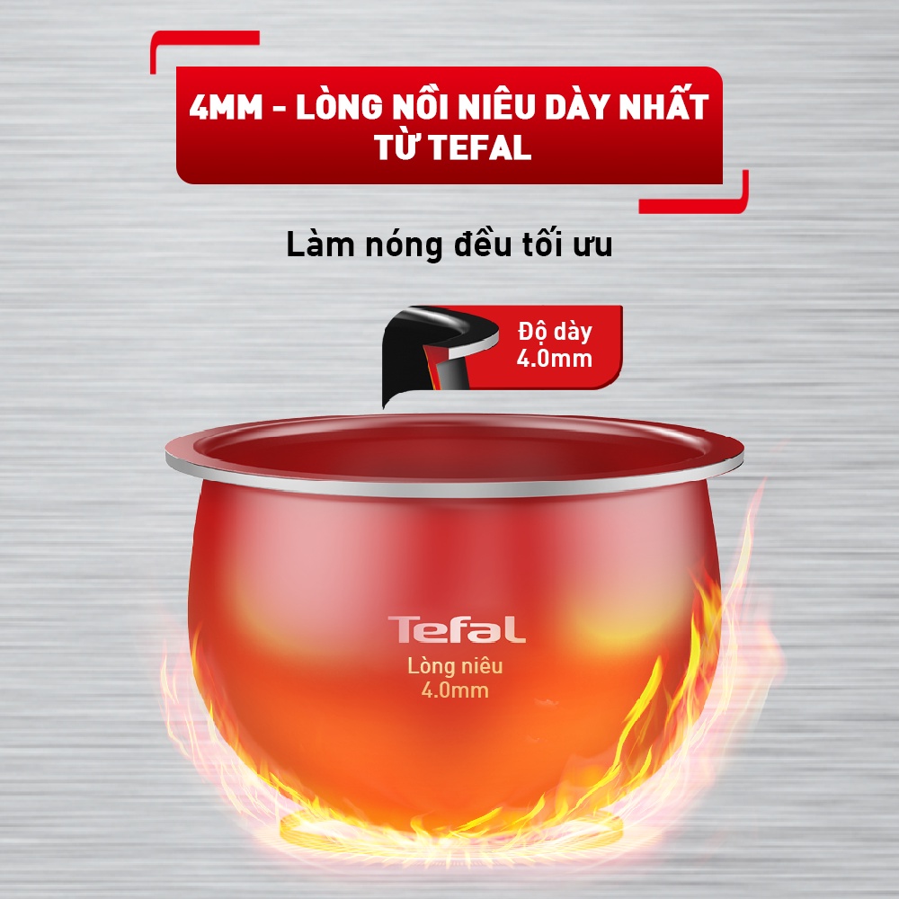 Nồi cơm điện tử Tefal 1.8L RK776968