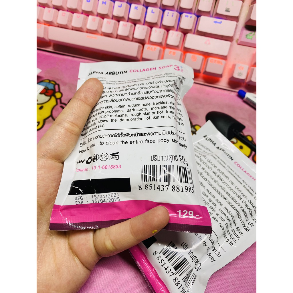 Soap Trắng Da Body Alpha Arbutin 3Plus Thái Lan 80g | BigBuy360 - bigbuy360.vn